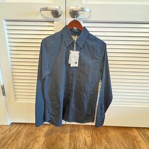 Aspesi Poplin Overshirt, NWT, Navy, Small